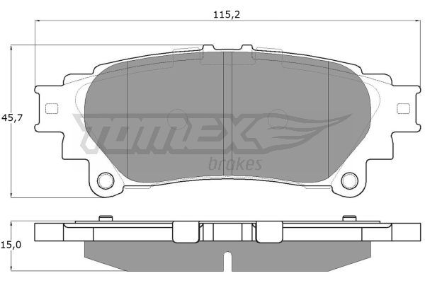 TOMEX BRAKES Комплект тормозных колодок, дисковый тормоз TX 18-40